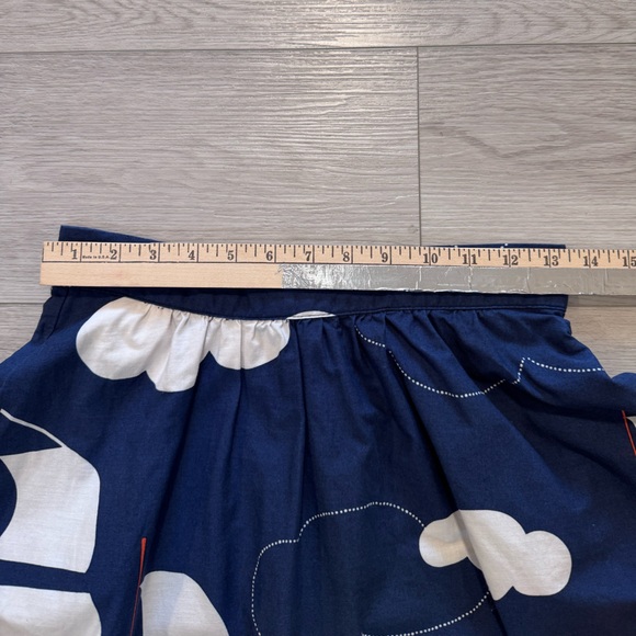 Retrolicious Mod Cloth Skirt Sz S Sailboat Waves Retro Rockabilly Pin Up Jenny - Picture 5 of 9
